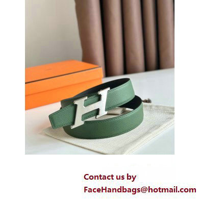 Hermes H Speed belt buckle  &  Reversible leather strap 32 mm 03 2023